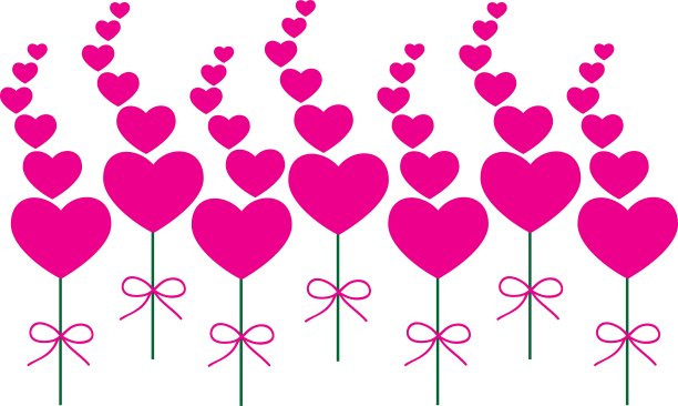 卡粉的心图片下载