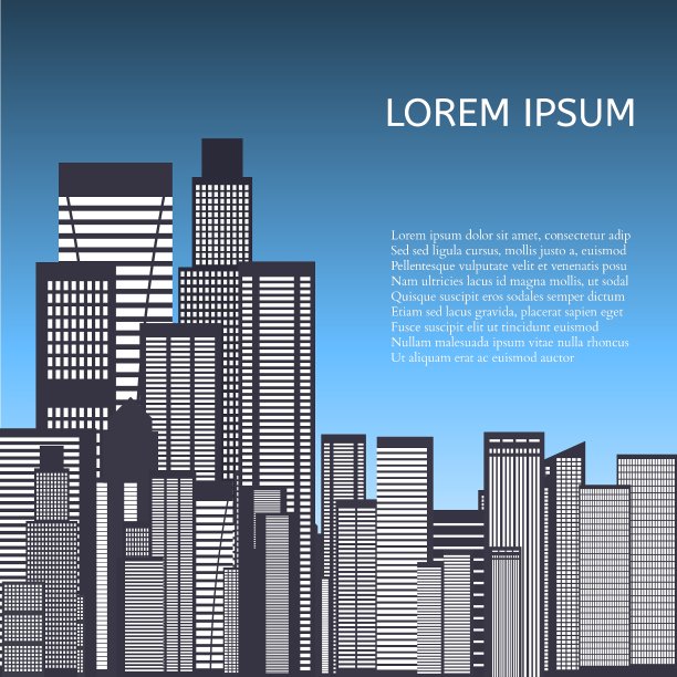 摘要城市的天际线图片下载