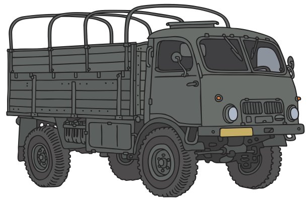 老粟粒状的卡车图片下载