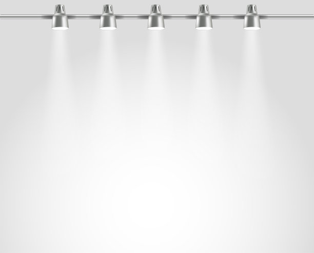 逼真的明亮舞台与投影仪图片下载