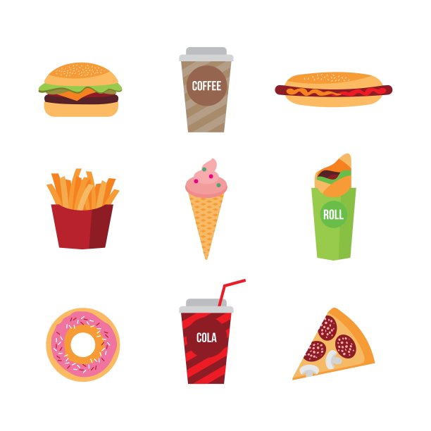 快餐平面图片下载