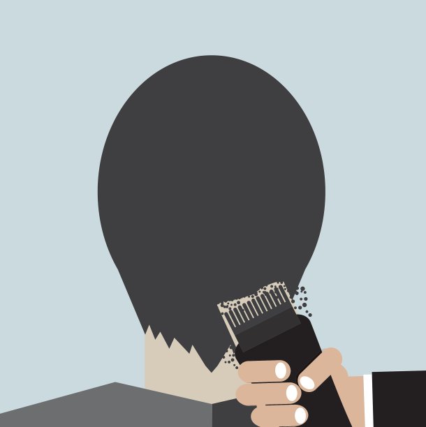 理发师使用理发器图片下载