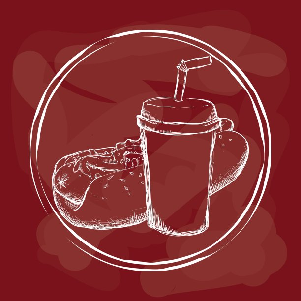 快餐图标设计图片下载