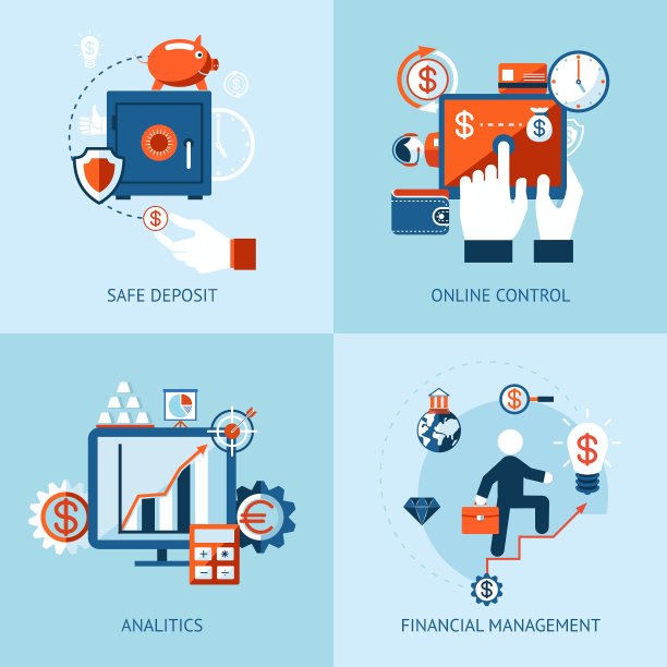 金融网上银行和支付控制图片下载