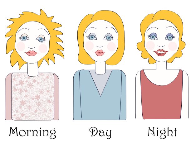 一组年轻白人女性的观点图片下载