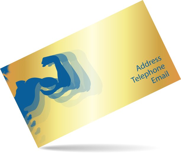 健身房和健身的名片图片下载