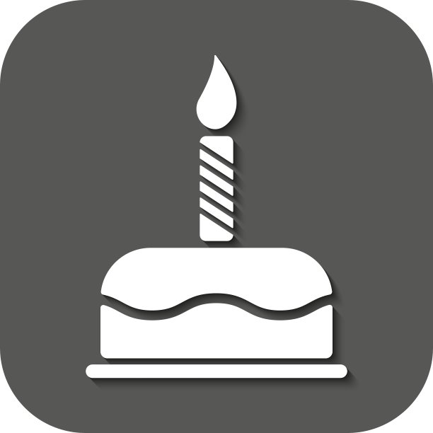 生日蛋糕蜡烛甜点图标图片下载