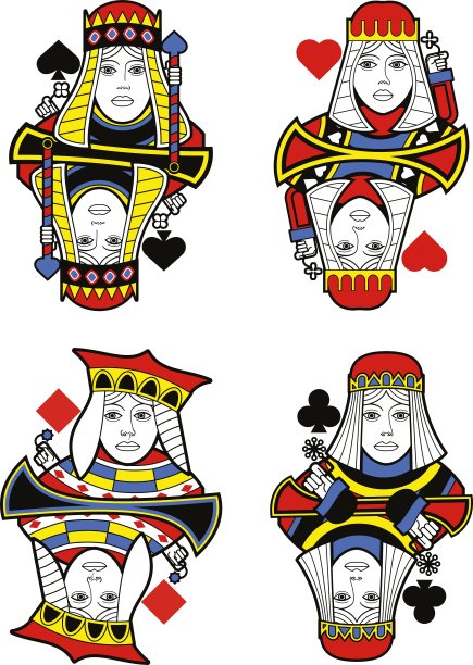 四个皇后没有牌图片下载