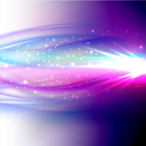 抽象的蓝色波背景与爆发明亮图片下载