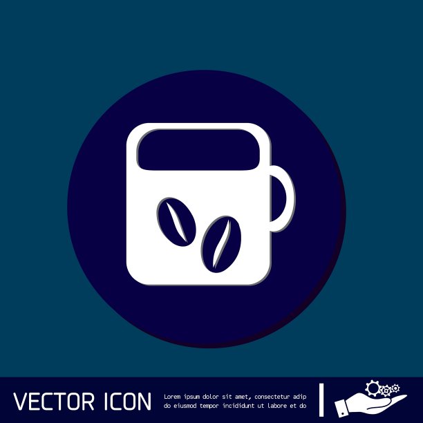 一杯热饮图标咖啡馆或餐厅图片下载