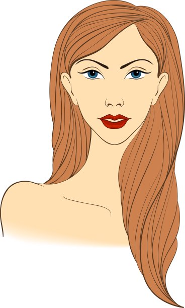 一个金发女人的肖像图片下载