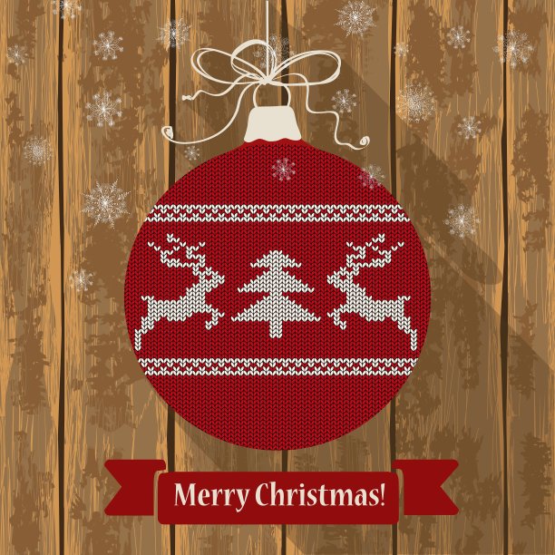 用鹿织的圣诞球图片下载