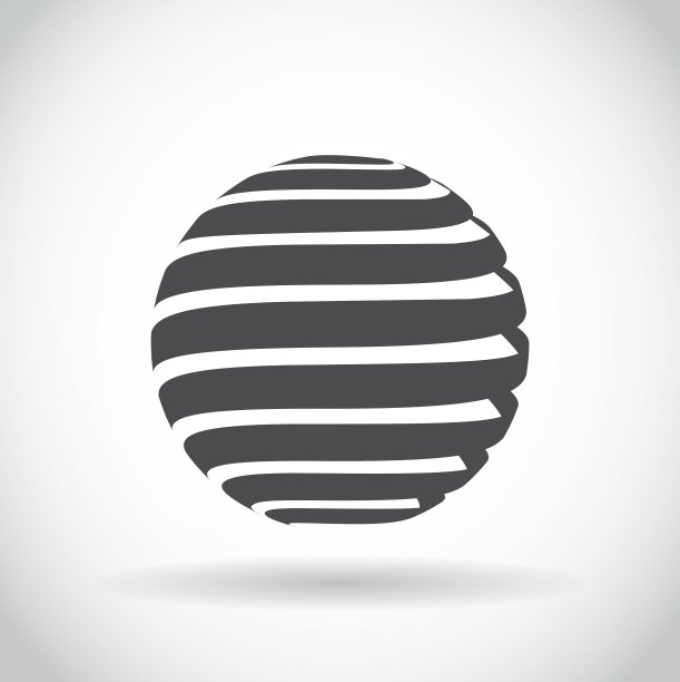 抽象的漩涡球球符号图片下载