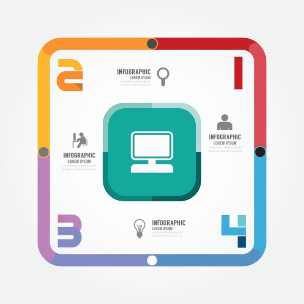 现代设计模板可以使用信息图表图片下载