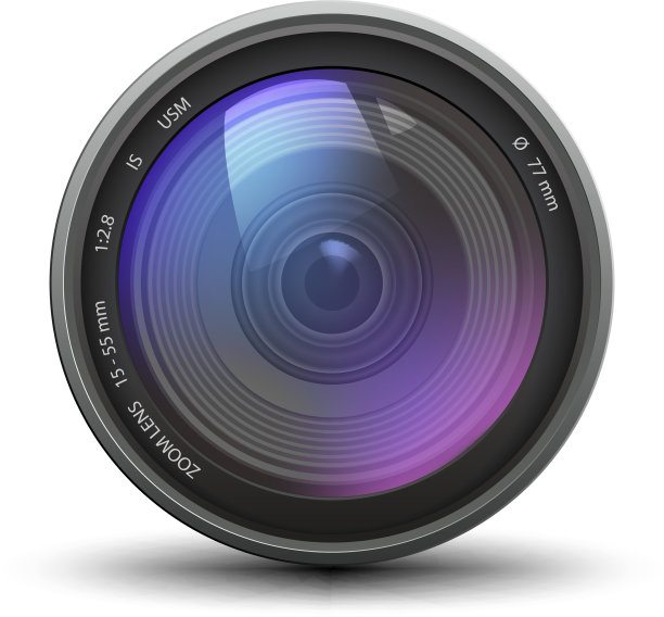 逼真的相机变焦镜头图片下载
