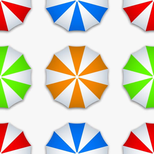 现代彩色无缝伞图片下载