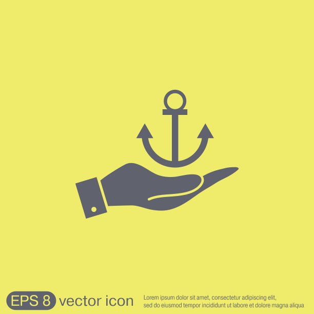 手握着一个航海锚锚航海图片下载