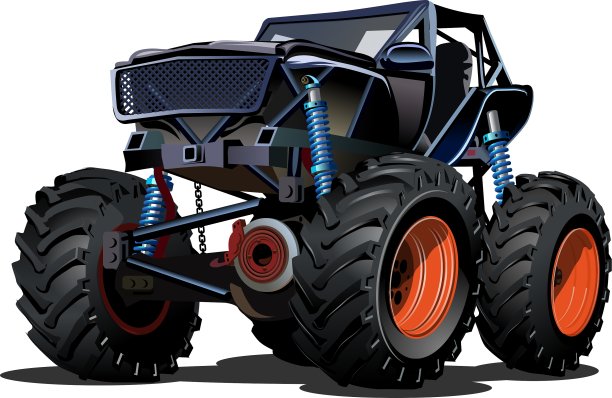 卡通怪物卡车图片下载