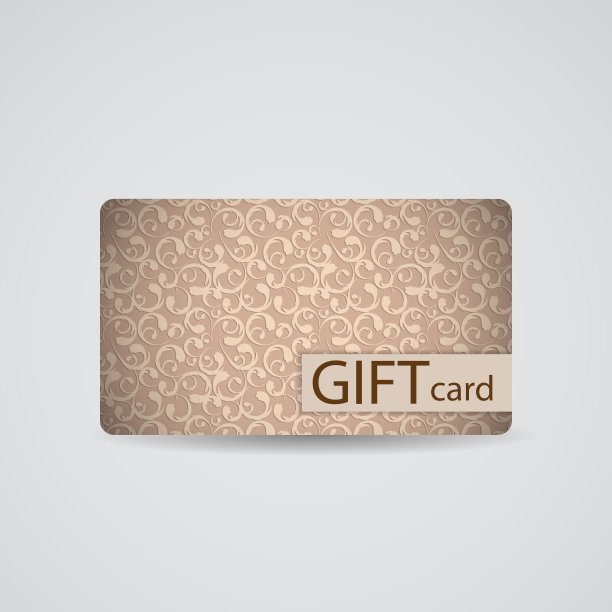 抽象美丽的礼品卡设计图片下载