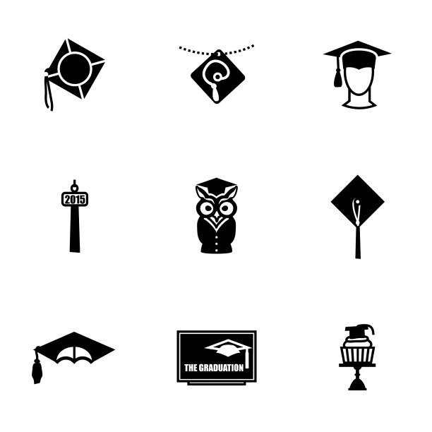 学院帽图标合集图片下载