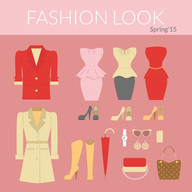 时尚女装套装图片下载