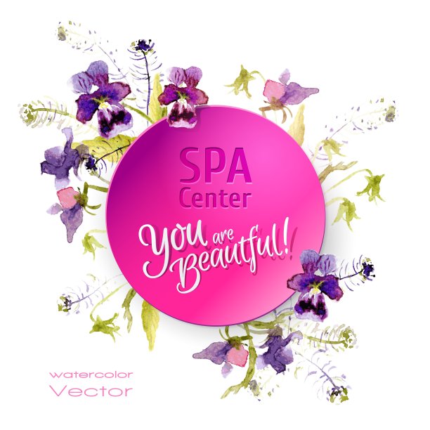 水彩花图片下载