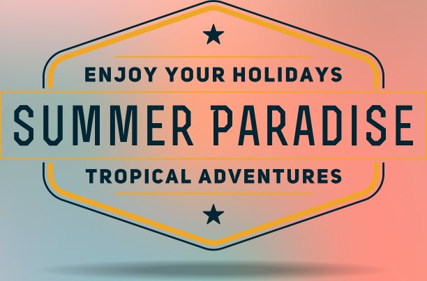 复古的夏季复古标签上彩色的背景图片下载