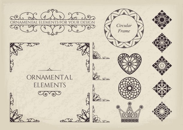 书法的设计元素图片下载