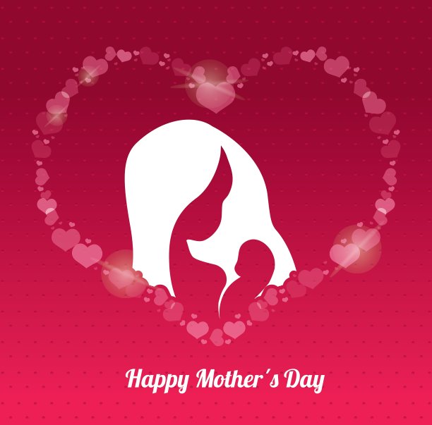 母亲节贺卡设计快乐图片下载