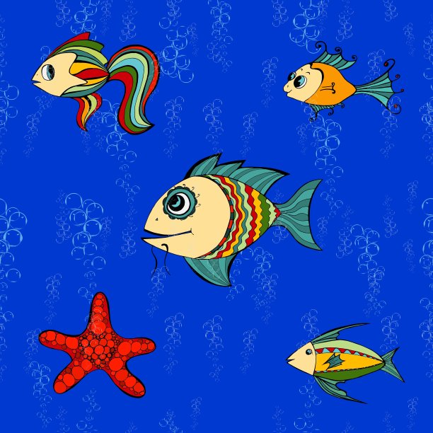 无缝的鱼图片下载