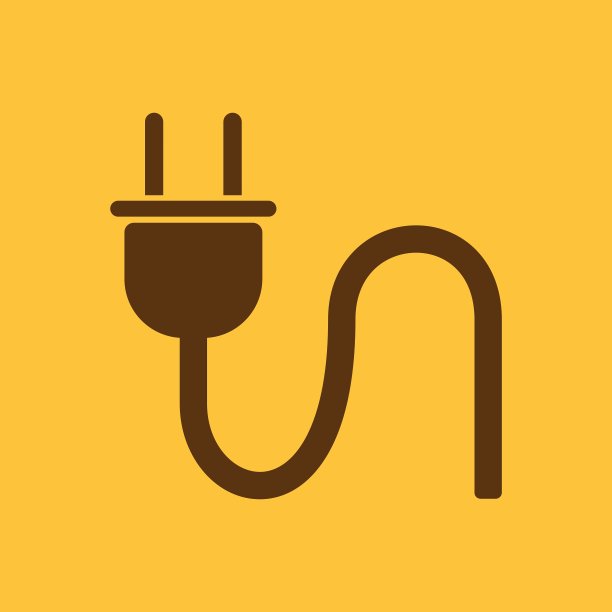 插头图标Electric symbol Flat图片下载