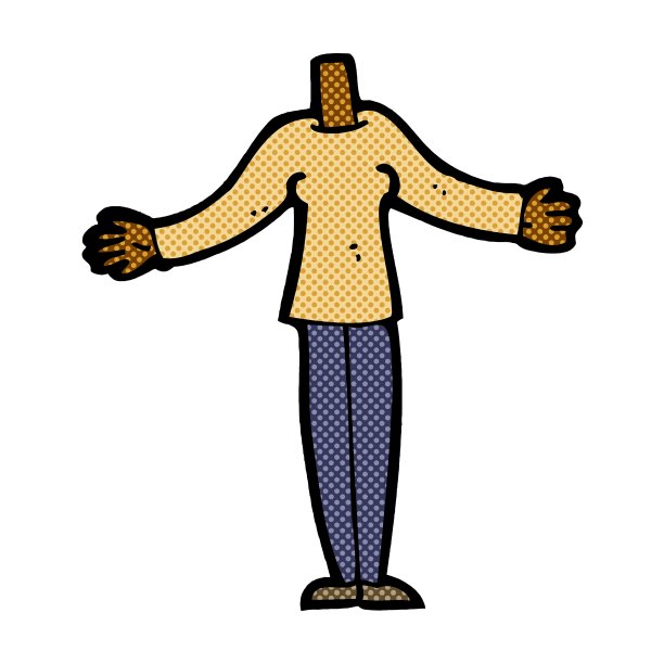 漫画卡通女性身体添加照片或混搭图片下载