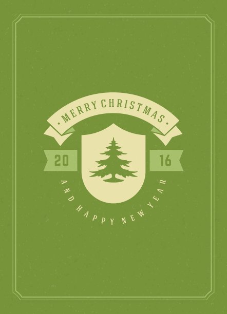 圣诞贺卡或海报设计图片下载