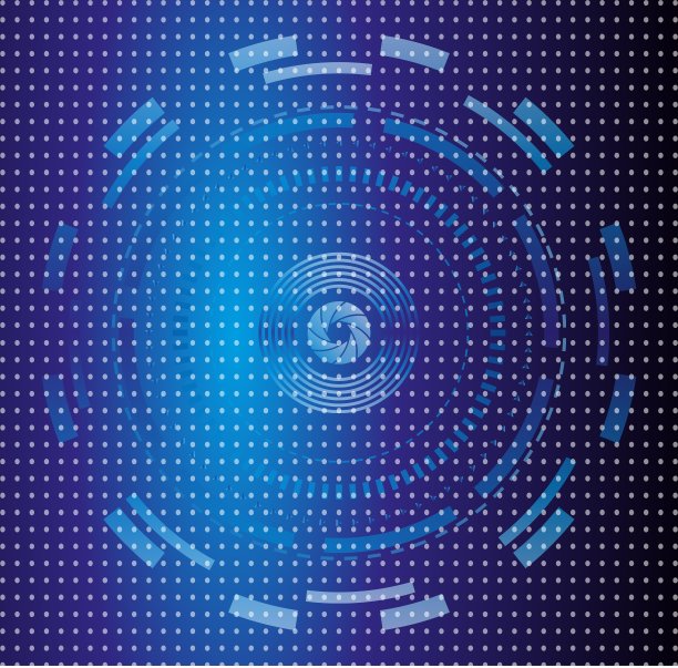 蓝色技术点背景图片下载