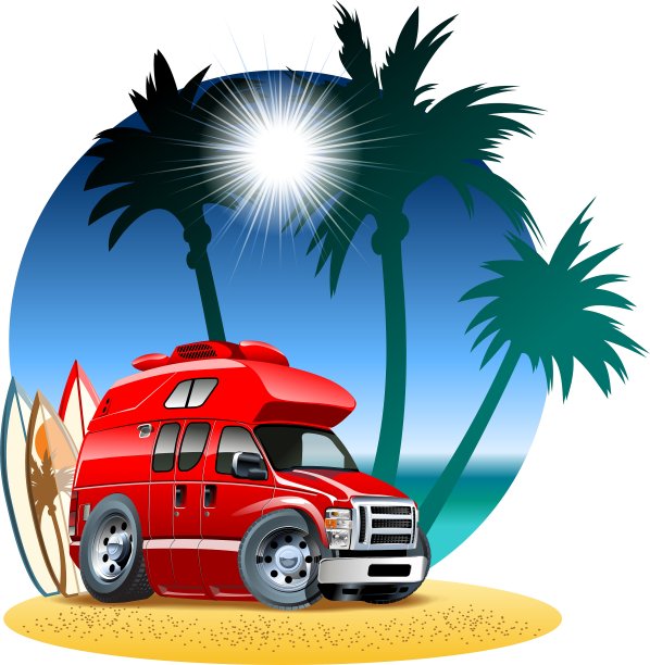 卡通露营者图片下载