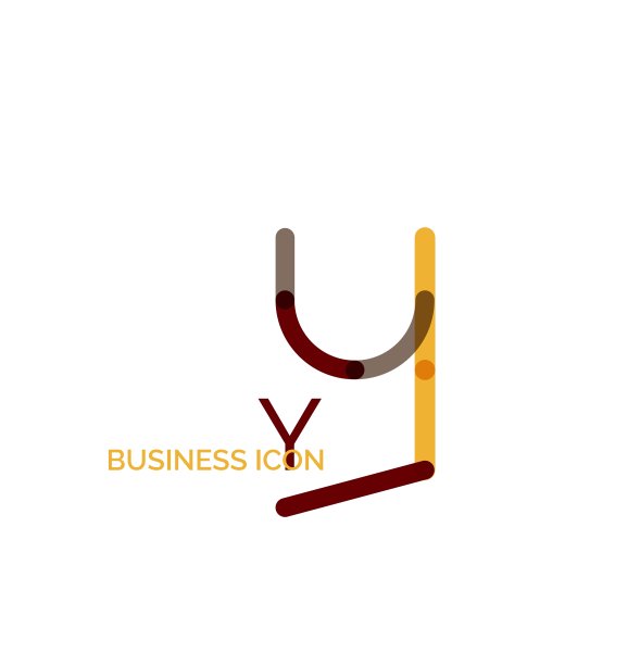 最小行字体设计字母Y图片下载