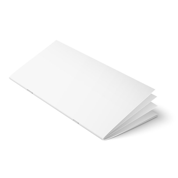 多页小册子模板上的白色背景图片下载
