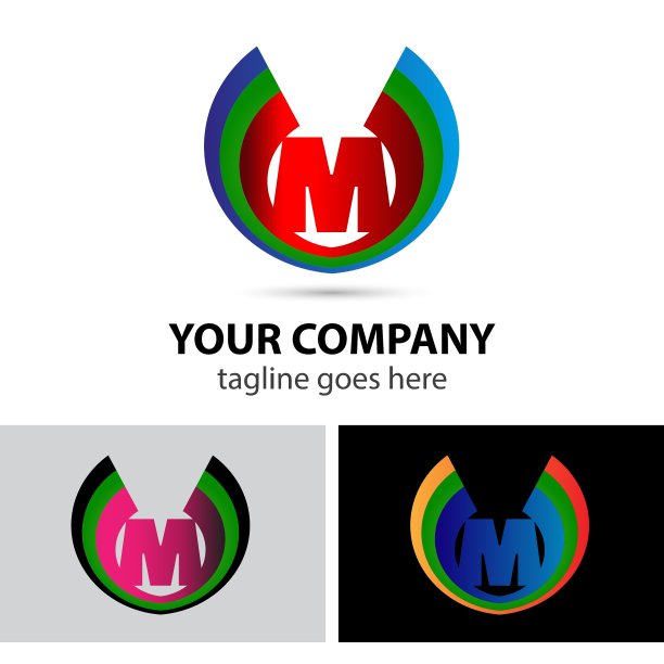 字母M标志图标设计模板元素符号图片下载