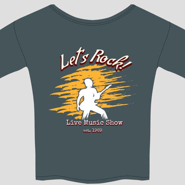 摇滚秀t恤图片下载
