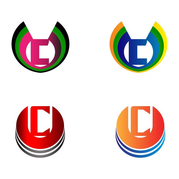 字母C标志套装图片下载