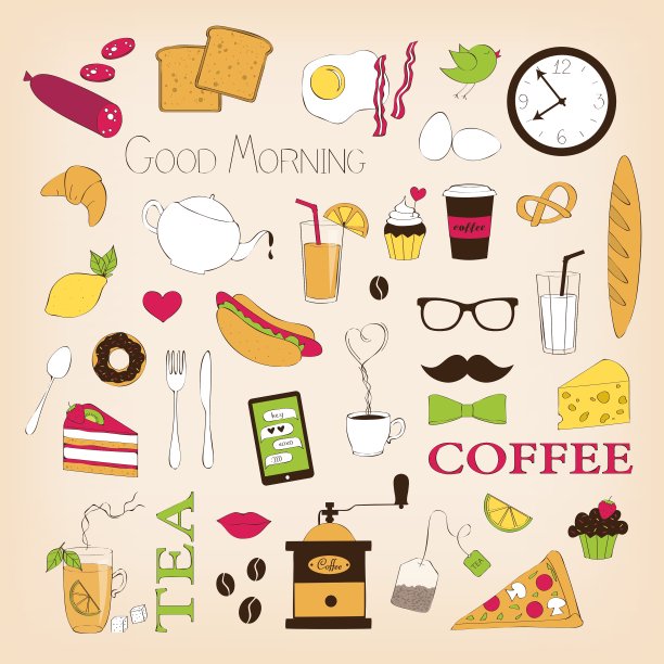 早餐设置图标图片下载