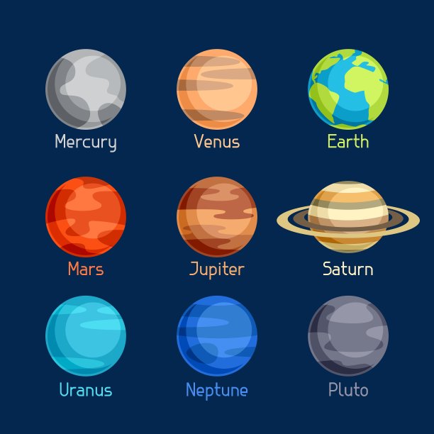 宇宙行星图标合集图片下载