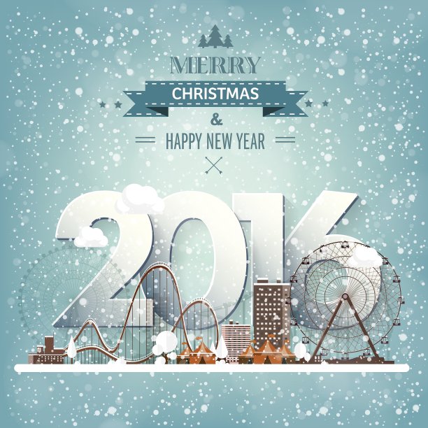 2016年摩天轮冬天图片下载