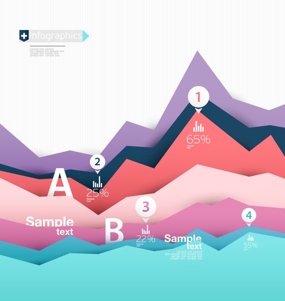 丰富多彩的元素信息图图片下载