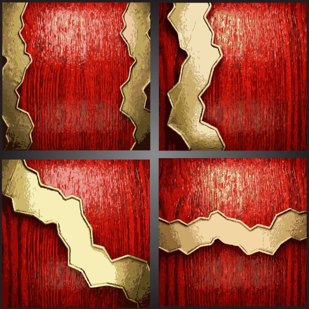 木材和黄金背景设置图片下载