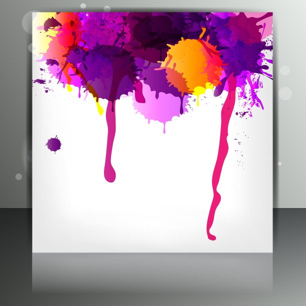 横幅与溅在抽象的背景图片下载