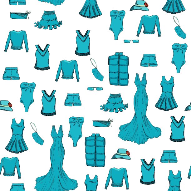 时尚无缝图案图形风格图片下载