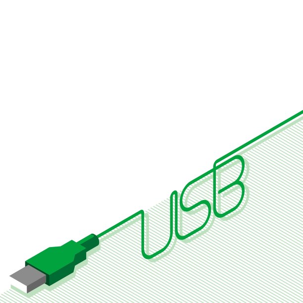 usb线和铭文插头图片下载