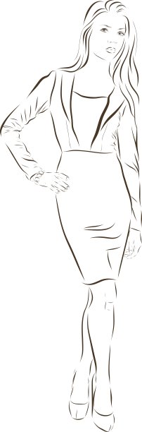 漂亮女人的脸手绘图片下载