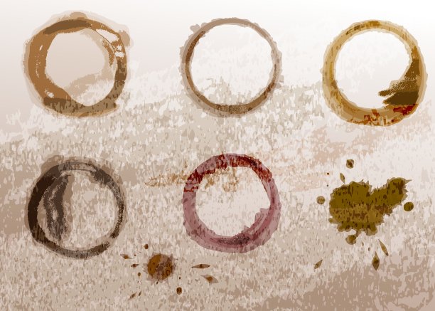 咖啡杯着色套装图片下载